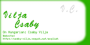 vilja csaby business card